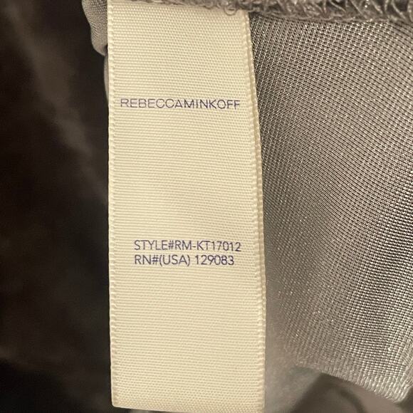 Rebecca Minkoff Gray Velvet Short Sleeve Tee - Picture 8 of 11